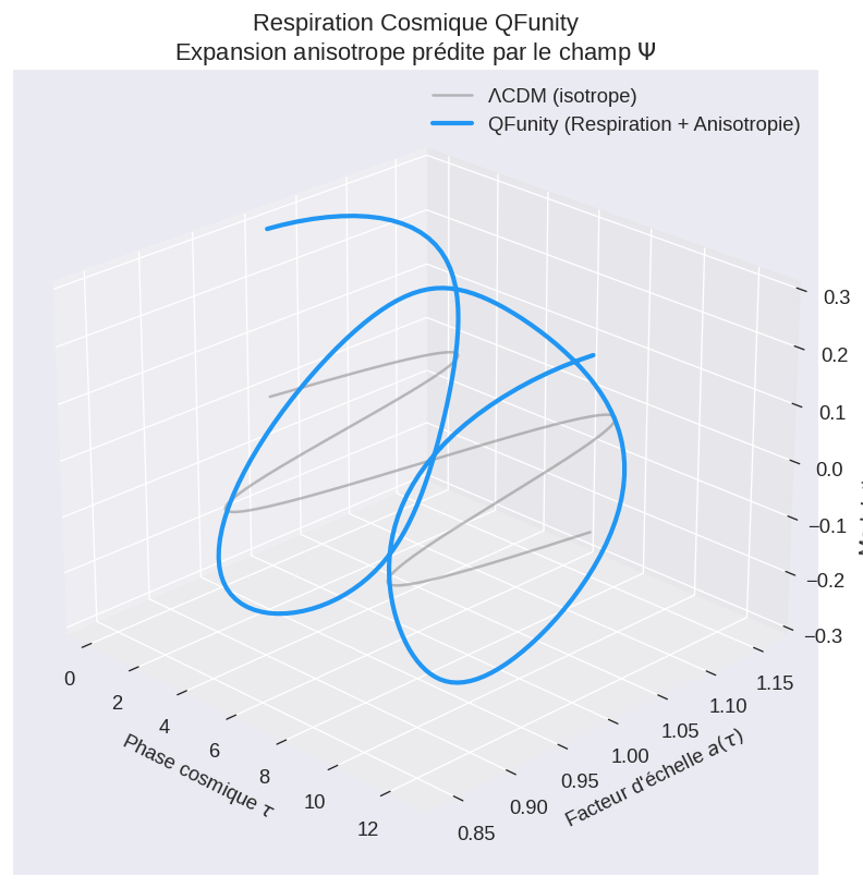 Cosmic Respiration Anisotropy - QFunity Prediction vs Observation